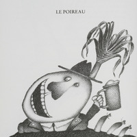 Le poireau (Chapeau autrichien), dessin publié dans Linnéaments de André Balthazar et Roland Breucker paru aux Editions Le Daily-Bul en 1997